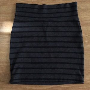 Striped Forever 21 Pencil Skirt